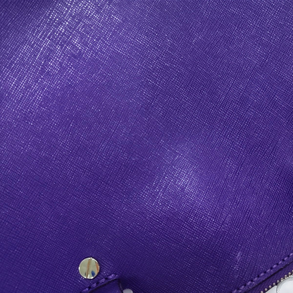 MICHAEL KORS Small size Purple Leather Textured Studs Single Shoulder Bag Handbag Crossbody Silver Hardware Removable shoulder strap-(SKU)-930756966