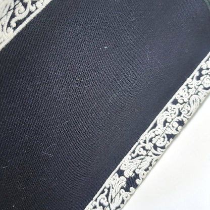 DIOR Book Tote Medium Black Canvas Embroidered Handbag-(SKU)-970100045