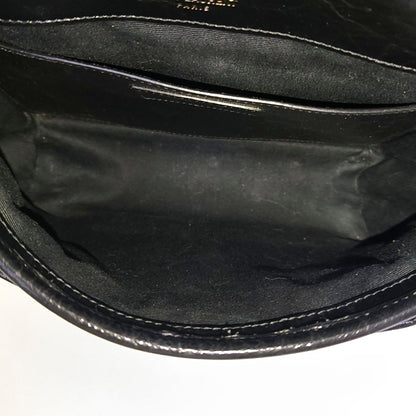 YSL NIKI Small Black Calfskin Quilted V-Shape Crossbody and Single Shoulder Bag with Black Ruthenium Hardware-(SKU)-969924683