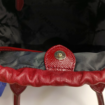 BURBERRY Dinton Red Cowhide Single Shoulder Bag Handbag Crossbody Bag Golden hardware Removable shoulder strap-(SKU)-943696805