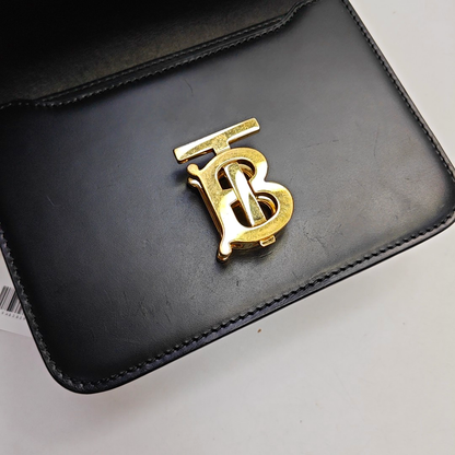 BURBERRY TB mini Black Cowhide Clutch腰包/胸包 Golden hardware-(SKU)-948383912