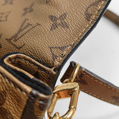 LOUIS VUITTON MÉTIS Medium Colorblocked Coated Canvas Monogram Messenger Bag Crossbody Bag Shoulder Bag Gold Hardware Removable Strap-(SKU)-960437525