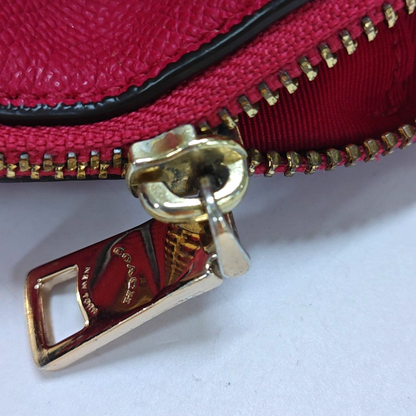 COACH SIERRA Medium size Red Leather Shoulder Bag Crossbody Tote Bag Silver Hardware Removable shoulder strap-(SKU)-948647189