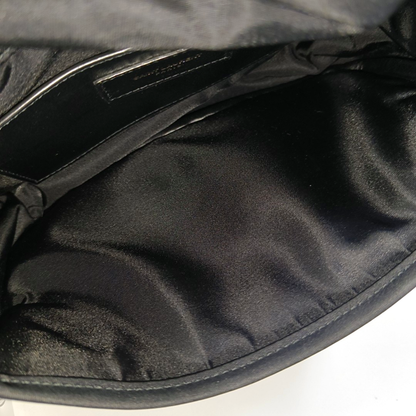 YSL NIKI Small Black Nylon Crossbody Bag with Black Hardware-(SKU)-956526732