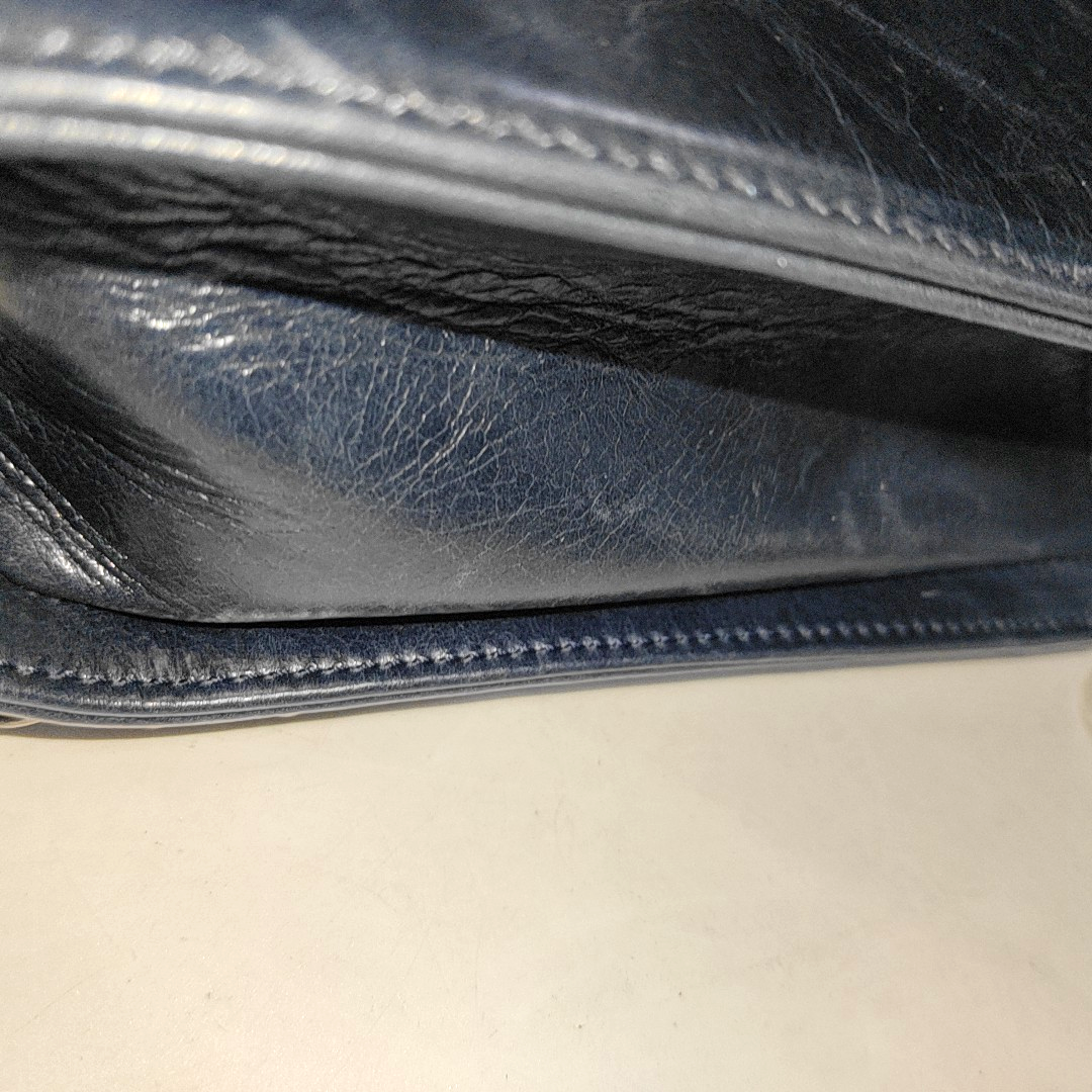 CHANEL BOY CHANEL Large Dark Blue Calfskin Quilted Shoulder Bag Backpack with Detachable Strap Rhodium Hardware 21 Compartments-(SKU)-931094440