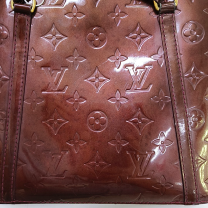 LOUIS VUITTON AVALON Large size Burgundy Cowhide Monogrammed Single Shoulder Handbag Golden hardware-(SKU)-959058855