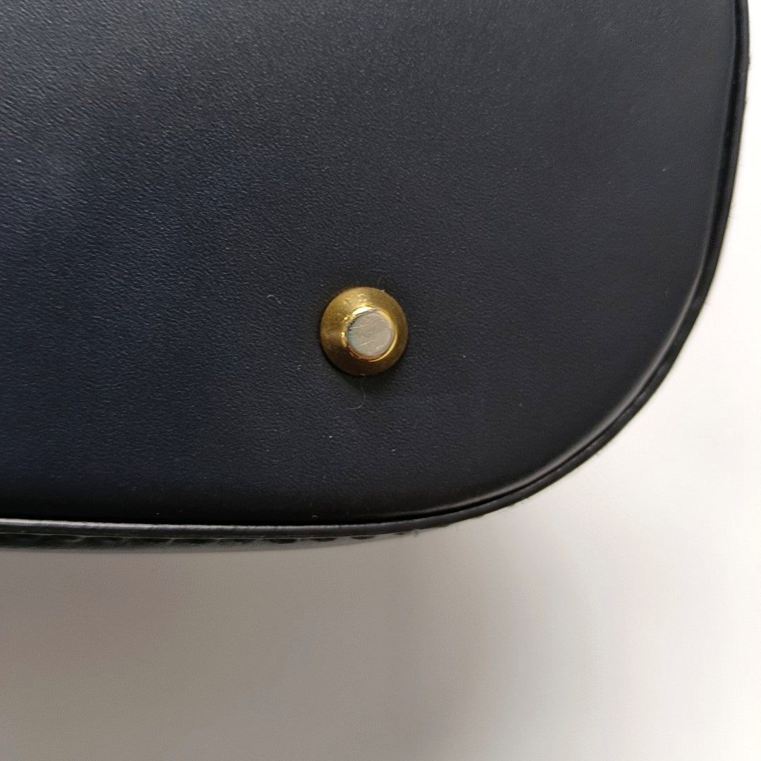 DIOR C'Est Dior Medium Gray Canvas Monogram Jacquard Shoulder Bag with Chain Strap, Gold Hardware, 2 Removable Shoulder Straps-(SKU)-956765138