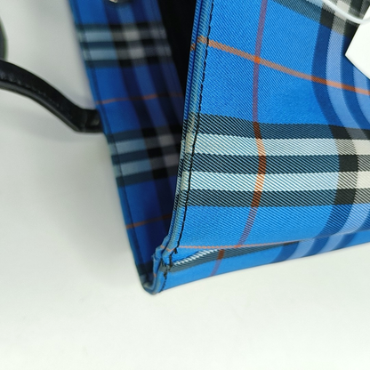 BURBERRY Tote bag Blue Nylon Printed Tote Bag Silver Hardware-(SKU)-957596394
