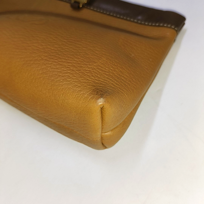 LOEWE Brown Cow Leather Grained Handbag Golden hardware-(SKU)-943656092