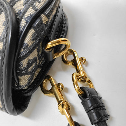 DIOR Bobby East-West Beige Canvas Monogram Embossed Shoulder Bag Crossbody Bag with Detachable Strap-(SKU)-968716011