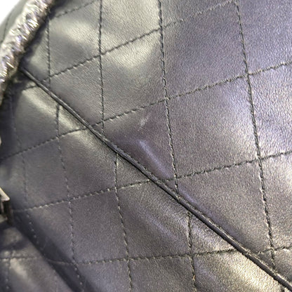 CHANEL LUXURY TOP Small Black Calfskin Quilted Shoulder Bag Tote Crossbody Bag Ruthenium Hardware 22K Clasp-(SKU)-965599174
