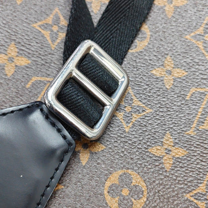 LOUIS VUITTON JOSH Brown Coated Canvas Monogram Backpack, Tote Bag, Silver Hardware-(SKU)-971389459