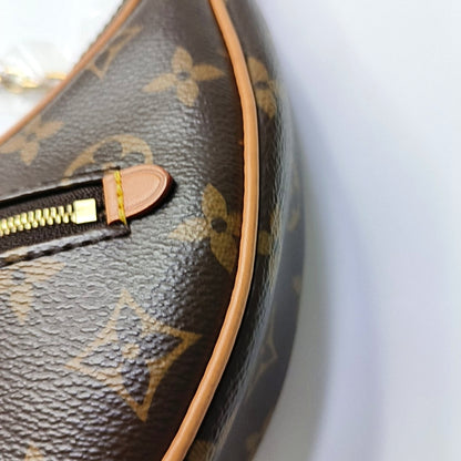 LOUIS VUITTON LOOP Brown Coated Canvas Monogram Pea Pod Bag with Shoulder Strap, Gold Hardware, 2 Removable Shoulder Straps-(SKU)-960936735