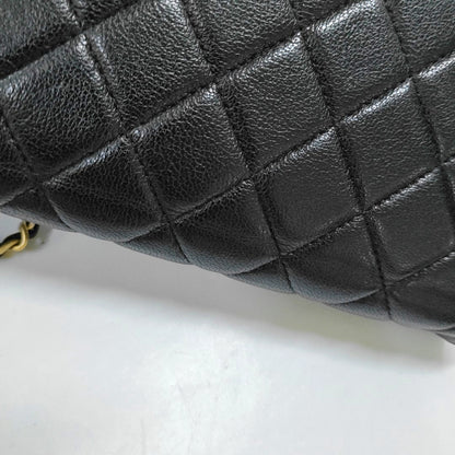CHANEL CHANEL 19 WOC Black Lamb Skin Quilted Shoulder Bag Crossbody with Gold Hardware 28 Clasp-(SKU)-968974171