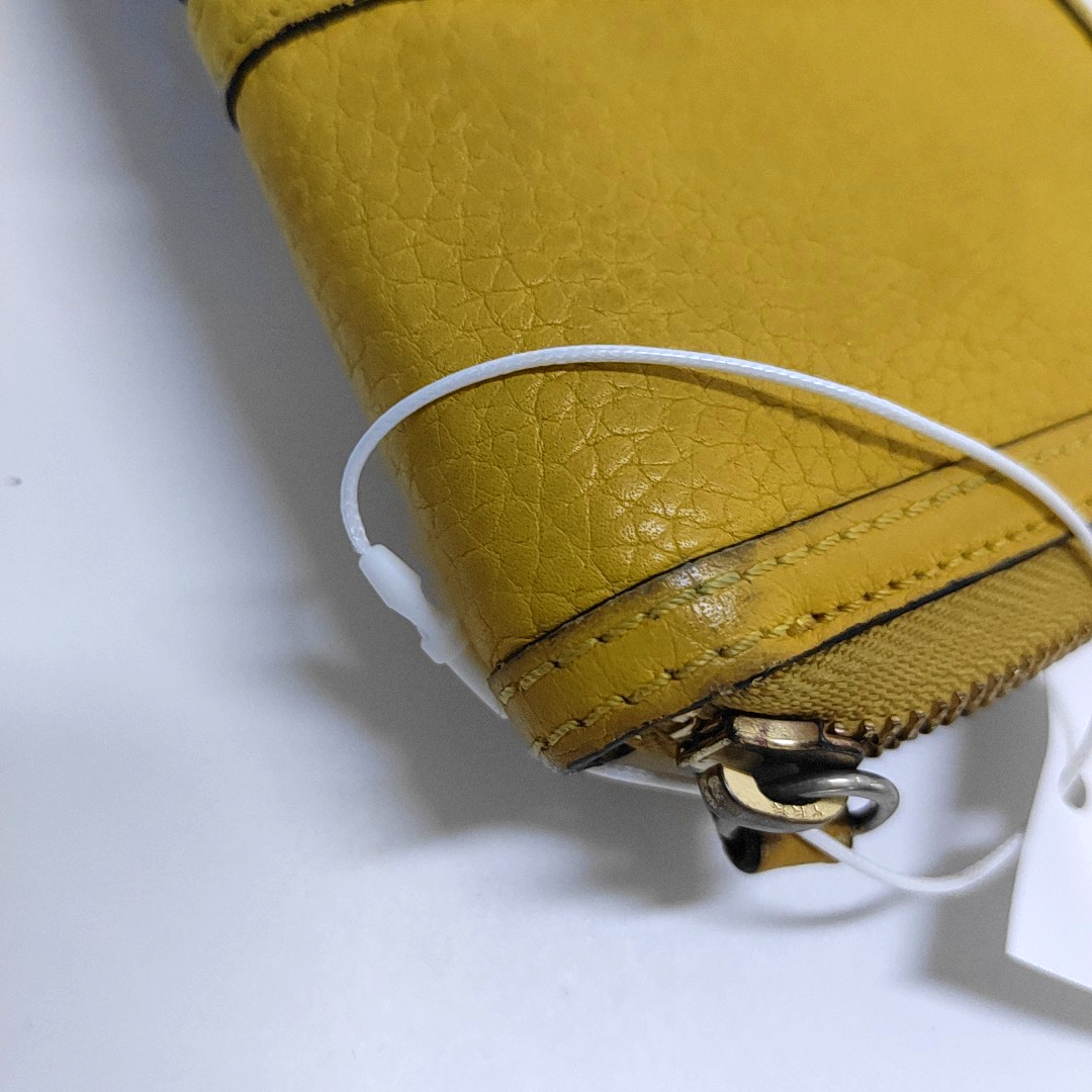 BURBERRY Yellow Cowhide Wallet Golden hardware-(SKU)-954324318