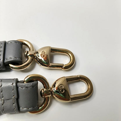 DIOR Lady Dior Small Grey Lamb Skin Quilted Cannage Diorever Shoulder Bag Tote Bag Crossbody Bag with Gold Hardware and Detachable Shoulder Strap, Complete Accessories-(SKU)-968155280
