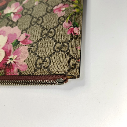 GUCCI GG Blooms Ebony coated canvas gardenia handbag Silver Hardware-(SKU)-945095738
