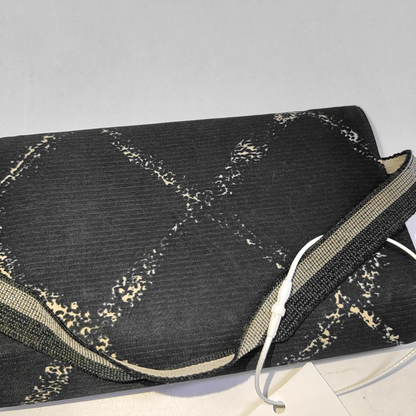 CHANEL Black Canvas Quilted Wallet 6nan-(SKU)-942554426