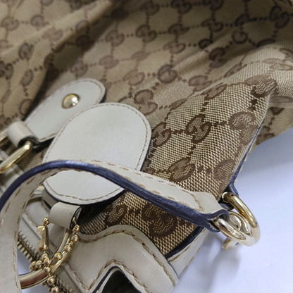 GUCCI Sukey Khaki canvas monogram crossbody bag, handbag Golden hardware Removable shoulder strap-(SKU)-946495807