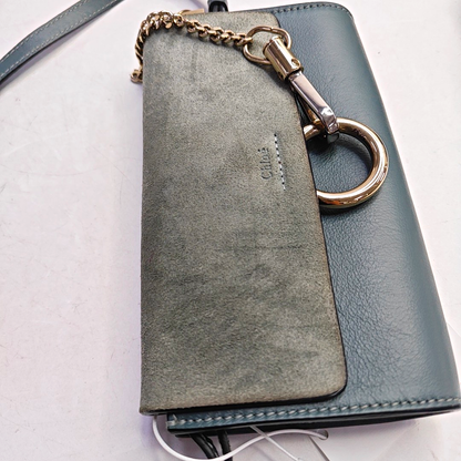 Chloé Faye Color block cowhide crossbody bag shoulder bag Golden Silver Hardware Removable shoulder strap-(SKU)-957041117