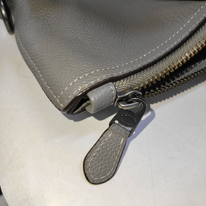 COACH Tote bag Dark Gray Cowhide Single Shoulder Bag Handbag Ruthenium color hardware Removable shoulder strap-(SKU)-942426825