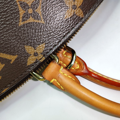 LOUIS VUITTON PALAIS Small Brown Coated Canvas Monogram Shoulder Bag with Removable Strap-(SKU)-935884573