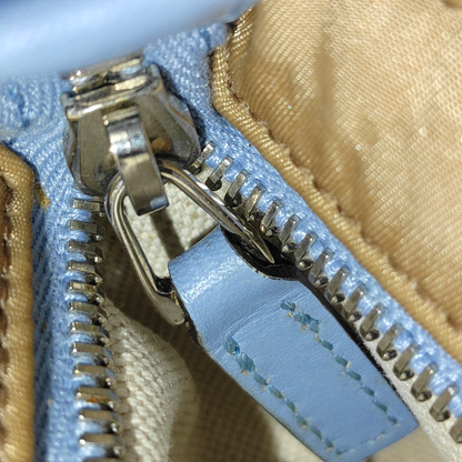 GUCCI Khaki Nylon Monogram Single Shoulder Bag Crossbody Silver Hardware-(SKU)-13943470