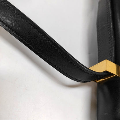 HERMÈS Sac Ring 26 Black BOX Leather Single Shoulder Bag with Gold Hardware Ⓙ Vintage-(SKU)-969780676