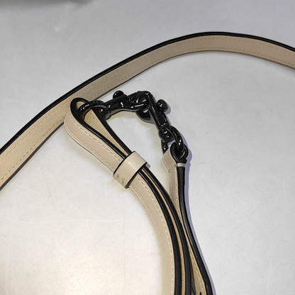 COACH DREAMER Beige Leather Single Shoulder Bag Handbag Crossbody Golden hardware Removable shoulder strap-(SKU)-940749659