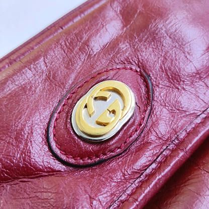 GUCCI 红色牛皮腰包腰包/胸包 Silver Hardware-(SKU)-958872084