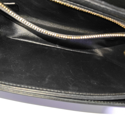 CELINE TRIOMPHE Small Black Cowhide Single Shoulder Bag Golden Hardware-(SKU)-960476690