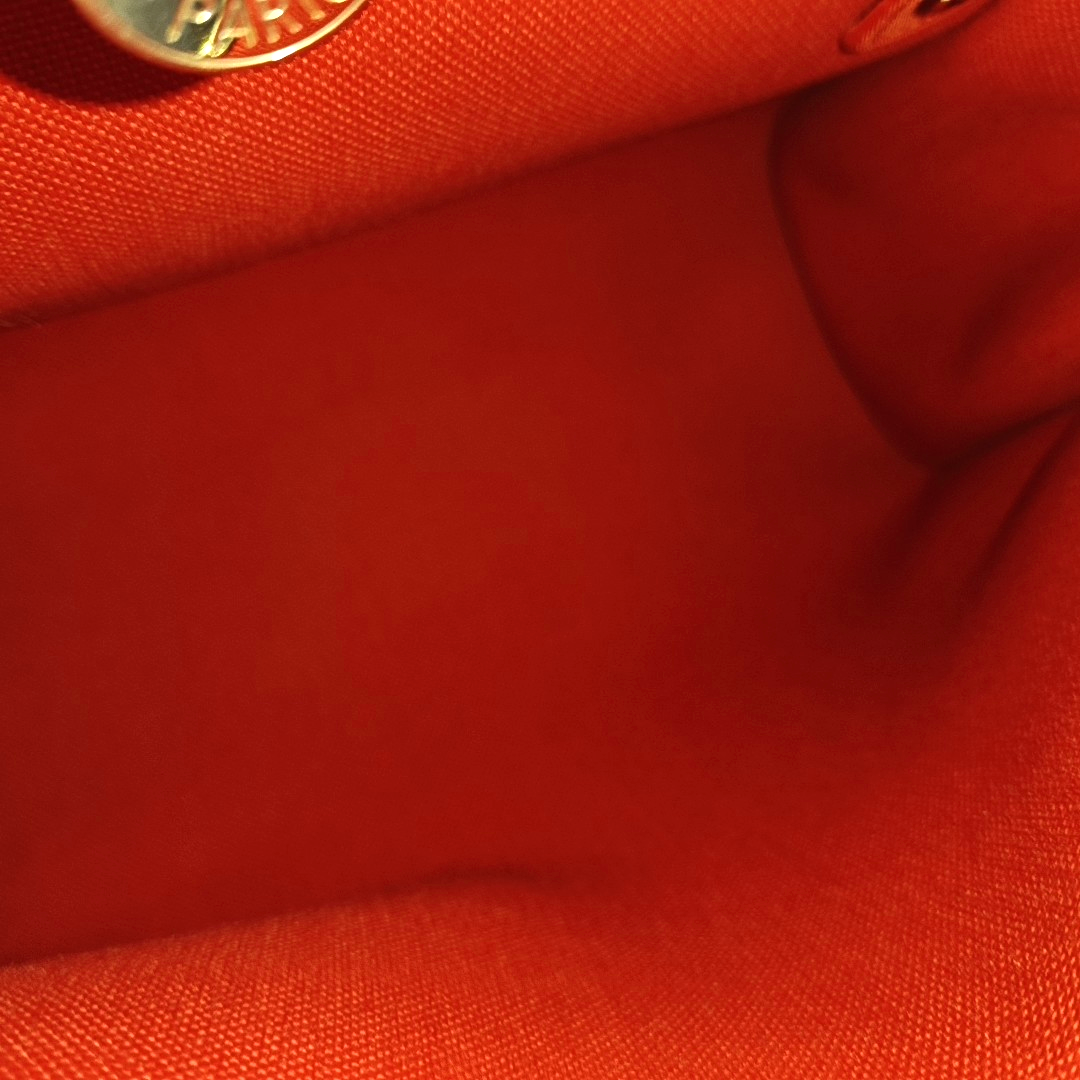 HERMÈS Herbag 31 National Flag Red Canvas Crossbody Tote Bag Single Shoulder Bag Silver Hardware A Removable Strap-(SKU)-961466462