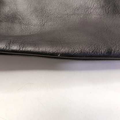 CELINE Black leather quilted handbag Silver Hardware-(SKU)-950632475