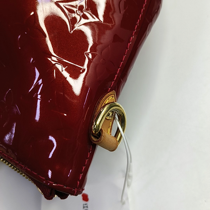 LOUIS VUITTON BELLEVUE Large size Red Lacquered Leather Texture Handbag Shoulder Bag Golden hardware-(SKU)-947190920