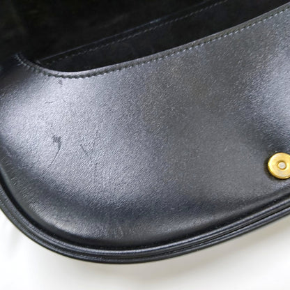 DIOR Bobby Black Calfskin Shoulder Bag Handbag Crossbody Bag Golden Hardware Detachable Shoulder Strap-(SKU)-967737667