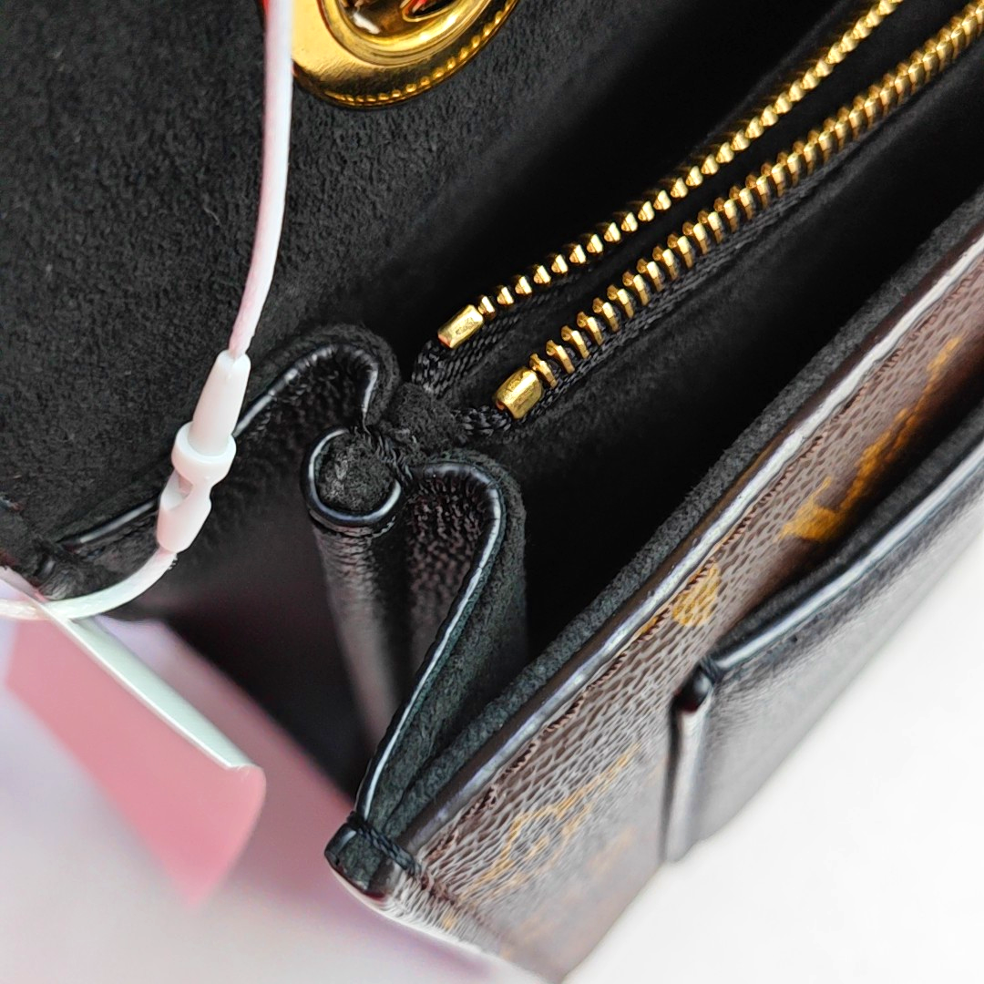 LOUIS VUITTON VICTOIRE Brown Coated Canvas Monogram Handbag Shoulder Bag Crossbody Bag Golden Hardware-(SKU)-955618708