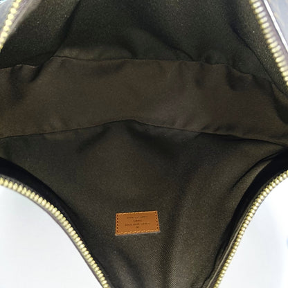 LOUIS VUITTON LOOP HOBO Brown Coated Canvas Monogram Crossbody Bag Tote Bag Shoulder Bag with Gold Hardware, Detachable Shoulder Straps, and 2 Pockets-(SKU)-968690429