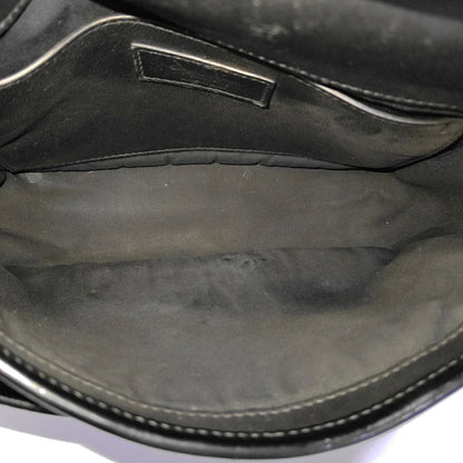 YSL NIKI Small Size Black Patent Leather Crocodile Embossed Single Shoulder Bag Crossbody Bag Palladium Hardware-(SKU)-965692565