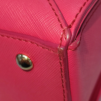 MCM NUOVO Red Leather Embossed Shoulder Bag Tote Bag Crossbody Bag Golden hardware Removable shoulder strap-(SKU)-14100965