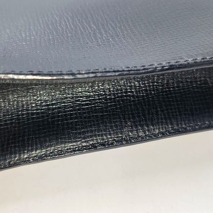 LOEWE Black Cowhide Clutch Golden hardware-(SKU)-943656028