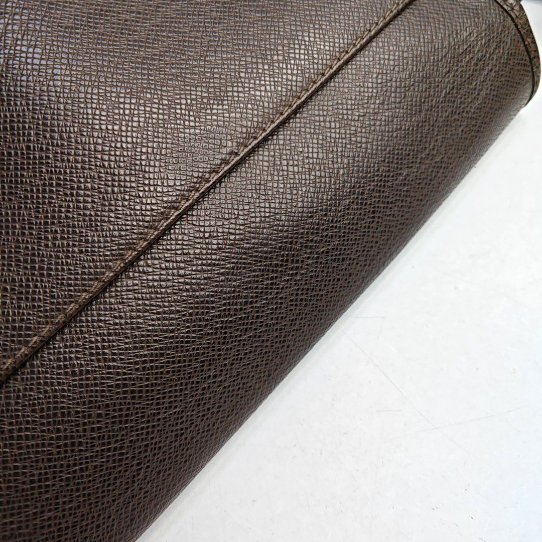 LOUIS VUITTON ROMAN Dark Brown Cowhide Embossed Jacquard Single Shoulder Bag Crossbody Bag Silver Hardware-(SKU)-958801776