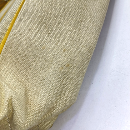 CELINE BOOGIE Yellow Canvas Tote Bag Silver Hardware-(SKU)-952465715