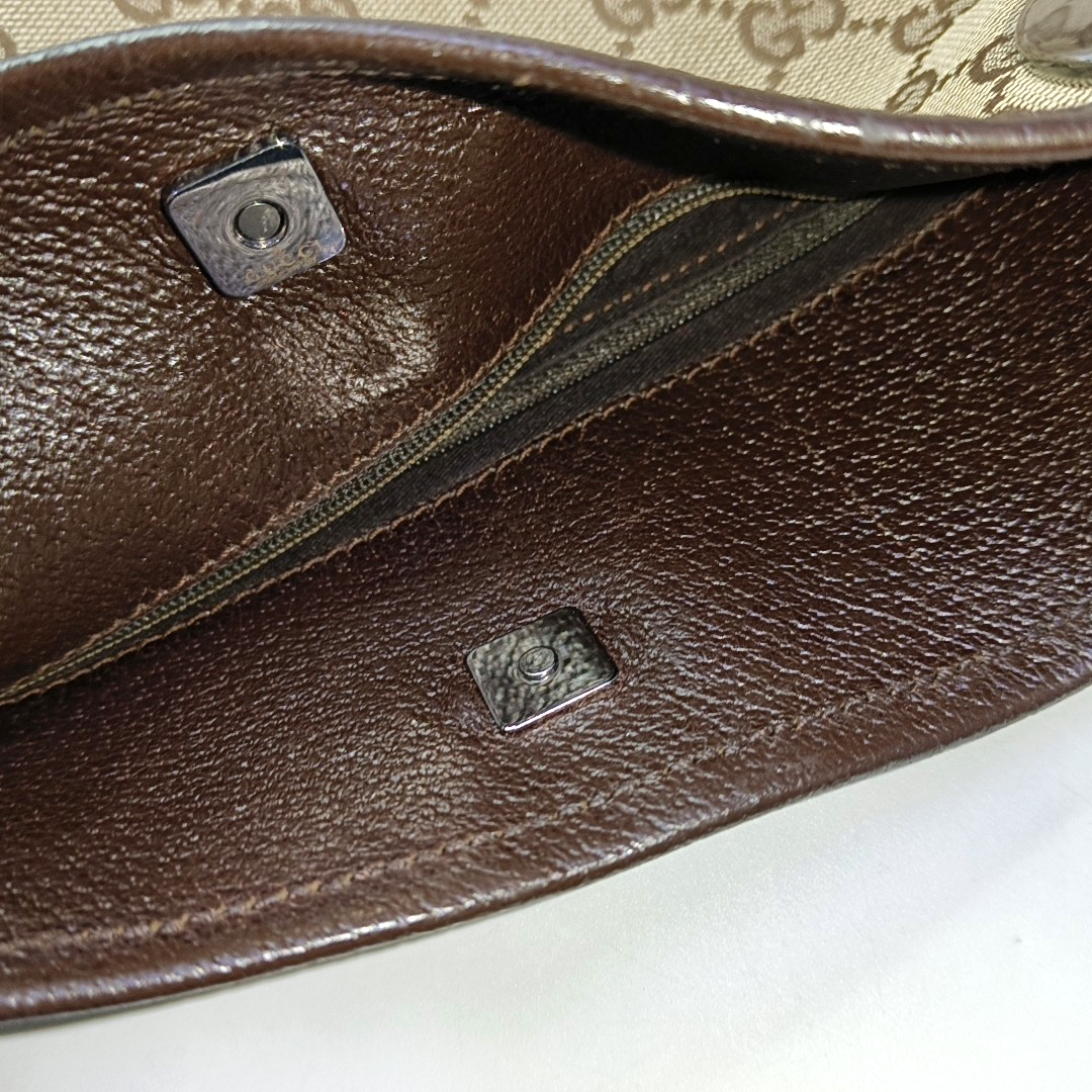 GUCCI Tote bag Khaki Canvas Monogram Single Shoulder Bag Crossbody Bag Golden hardware-(SKU)-939908309