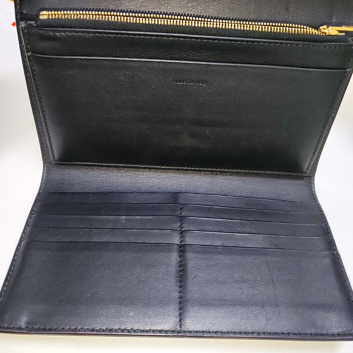 CELINE POCKET Mustard Yellow Leather Wallet Golden hardware-(SKU)-958371129
