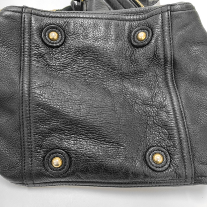 YSL DOWNTOWN CABASBlack Leather Single Shoulder Bag-(SKU)-939374057