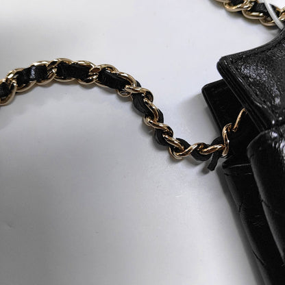 CHANEL CHANEL 31 Super Mini Black Lamb Skin Quilted Shoulder Bag Tote Bag Crossbody Golden Hardware Complete Accessories-(SKU)-966204725