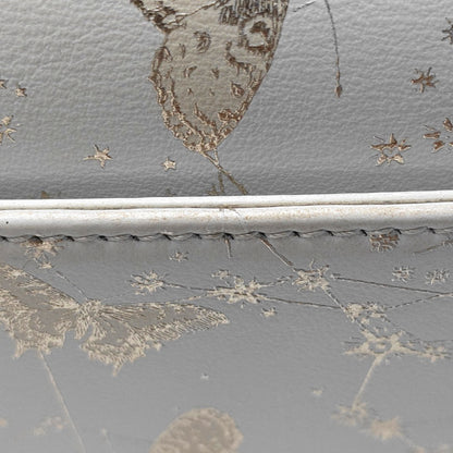 DIOR Miss Caro Mini White Leather Printed Crossbody Bag Single Shoulder Bag Golden White Hardware Removable Shoulder Strap-(SKU)-969767910