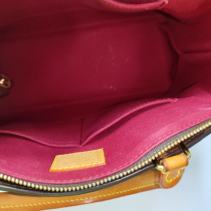 LOUIS VUITTON PALAIS Small Brown Coated Canvas Monogram Shoulder Bag with Removable Strap-(SKU)-935884573