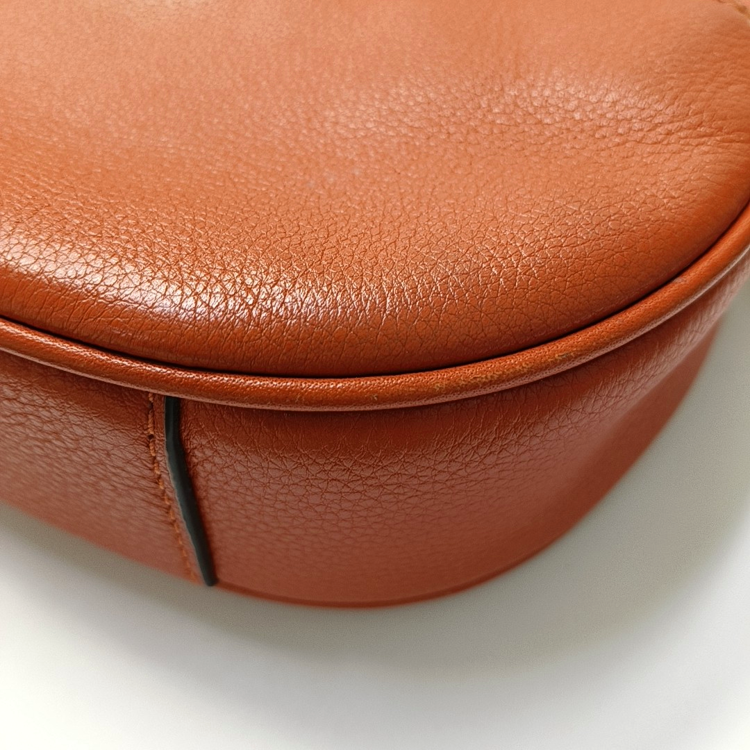 MICHAEL KORS Jet Set Orange Red Leather Single Shoulder Bag Crossbody Bag Golden hardware-(SKU)-951616686