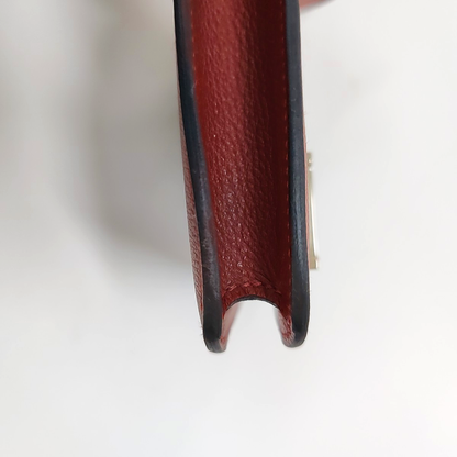 HERMÈS Constance Slim Red Evercolor Calfskin Kelly Bag Handbag Silver Hardware B Pocket-(SKU)-958356872